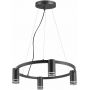 Lampa wisząca 4x10 W czarna 327567 Goldlux Roma zdj.1