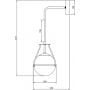 Kinkiet 1x25 W czarny-przydymiony OSDRO410DEC GTV Drop zdj.2