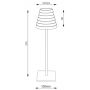 Lampa stołowa 1x2.5 W biała LDFIZZI00DEC GTV Fizzi zdj.2