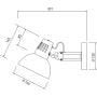 Kinkiet 1x40 W biały OSARTE2700DEC GTV Artemia zdj.2