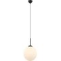 Lampa wisząca 1x40 W biała-czarna PND55781LBK Italux Deore zdj.1