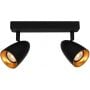 Lampa podsufitowa 2x10 W czarna SPL367482BKGD Italux Tino zdj.1