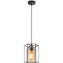 Lampa wisząca 1x40 W czarna PND789011BKAMB Italux Kalula zdj.1