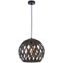 Lampa wisząca 1x40 W czarna PND223411LBK Italux Hilo zdj.1