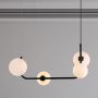 Lampa wisząca 4x25 W czarna MDM41234BK Italux Ferrand zdj.3