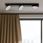 Lampa podsufitowa 3x5 W czarna SPL319763BBK Italux Castelio zdj.4
