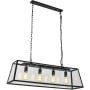 Lampa wisząca 4x60 W czarna MD1027214B Italux Laverno zdj.1