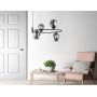 Lampa wisząca 4x40 W czarna MDM40454BKSG Italux Roxane zdj.2