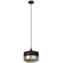 Lampa wisząca 1x40 W czarna-przydymiona MDM23801BKSG Italux Molina zdj.1