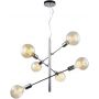 Lampa wisząca 6x40 W chrom MDM35826CH Italux Madalyn zdj.1