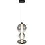 Lampa wisząca 1x24 W czarna PND24352V24WBKSG Italux Sonte zdj.1