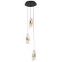 Lampa wisząca 3x23 W czarna PND26374323W3KBKGD Italux Tonga zdj.1