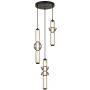 Lampa wisząca 3x57 W czarna PND273723A57WBK Italux Bruni zdj.1