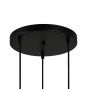 Lampa wisząca 3x40 W czarna PND278123ABKSG Italux Zulo zdj.3