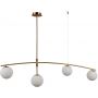 Lampa wisząca 4x5 W mosiądz PND313224HB Italux Senai zdj.1