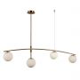 Lampa wisząca 4x5 W mosiądz PND313224HB Italux Senai zdj.2