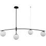 Lampa wisząca 4x5 W czarna PND313224ASB Italux Senai zdj.1