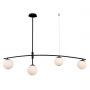 Lampa wisząca 4x5 W czarna PND313224ASB Italux Senai zdj.2