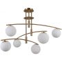 Lampa podsufitowa 6x5 W mosiądz PND313226HB Italux Senai zdj.1