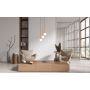 Lampa wisząca 3x5 W brązowa PND335743WD Italux Filano zdj.2