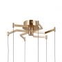 Lampa wisząca 6x30 W złota PND343956HBR Italux Fuente zdj.3