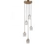 Lampa wisząca 5x40 W złota PND408135RHBR Italux Torno zdj.1