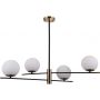 Lampa podsufitowa 4x5 W czarna PND436604 Italux Stelia zdj.1