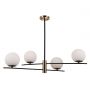 Lampa podsufitowa 4x5 W czarna PND436604 Italux Stelia zdj.2