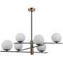 Lampa podsufitowa 6x5 W czarna PND436606 Italux Stelia zdj.1