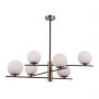 Lampa podsufitowa 6x5 W czarna PND436606 Italux Stelia zdj.2