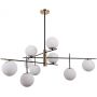 Lampa podsufitowa x5 W czarna PND436609 Italux Stelia zdj.1