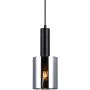 Lampa wisząca 1x40 W czarna-przydymiona PND55811BKSG Italux Sardo zdj.2