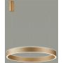 Lampa wisząca 1x100 W złota PND56215D100RPPGD3KS4KTRDIMM Italux Brasco Up Down zdj.2