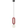Lampa wisząca 1x25 W czerwona PND598391RED Italux Masso zdj.1