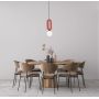 Lampa wisząca 1x25 W czerwona PND598391RED Italux Masso zdj.2