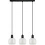 Lampa wisząca 3x40 W czarna PND675943BKCL Italux Lamezia zdj.1