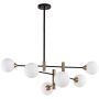 Lampa podsufitowa 6x25 W czarna PND91486OPAL Italux Marino zdj.1