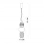 Lampa wisząca 2x28 W chrom PND9837428WCH Italux Ersi zdj.2