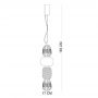 Lampa wisząca 3x32 W chrom PND9837432WCH Italux Ersi zdj.2