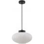 Lampa wisząca 1x40 W biała-czarna PND523761BK Italux Groste zdj.1