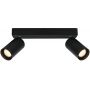 Lampa podsufitowa 2x10 W czarna SPL234362BK Italux Nesto zdj.1