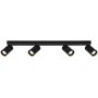 Lampa podsufitowa 4x10 W czarna SPL234364BK Italux Nesto zdj.1