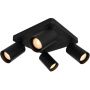 Lampa podsufitowa 4x10 W czarna SPL234364SBK Italux Nesto zdj.1