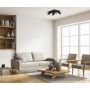 Lampa podsufitowa 4x10 W czarna SPL234364SBK Italux Nesto zdj.2