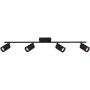 Lampa podsufitowa 4x10 W czarna SPL468294BK Italux Tris zdj.1