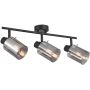 Lampa podsufitowa 3x40 W czarna-przydymiona SPL55813BKSG Italux Sardo zdj.1