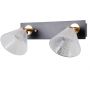 Kinkiet 2x8 W czarny WL343932BKHBR Italux Orella zdj.1