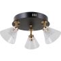 Lampa podsufitowa 3x12 W czarna WL343933RBKHBR Italux Orella zdj.1