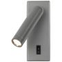 Kinkiet 1x2.5 W szary WL463761GR Italux Nova zdj.1