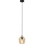 Lampa wisząca 1x15 W czarna-złota-bursztynowa K5605 Kaja Tula zdj.1